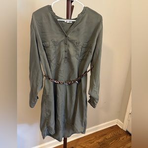 Maurice’s xxl shirt dress with cheetah belt